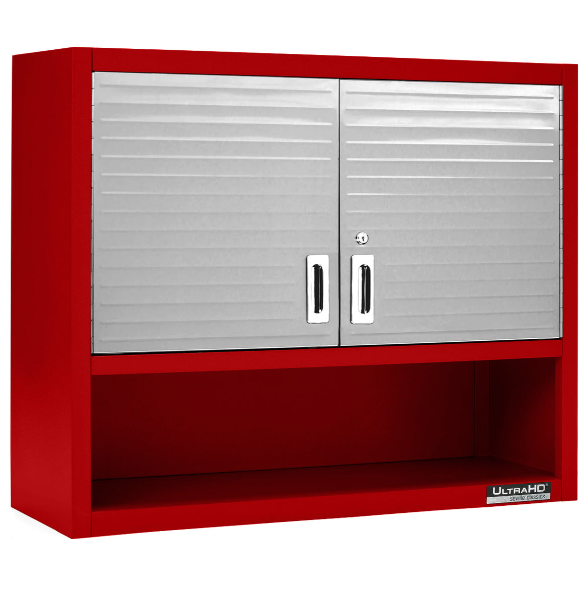 UltraHD® Double Door Wall Cabinet w/ Keys, Red – Seville Classics