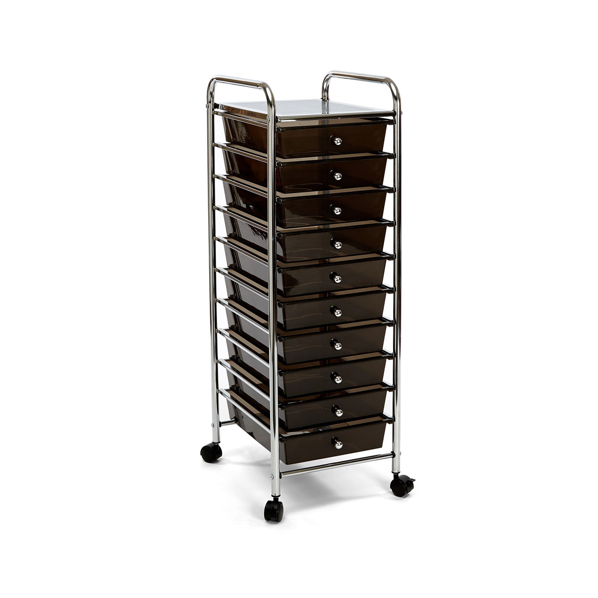 Seville Classics 10-Drawer Organizer Cart Multi Color