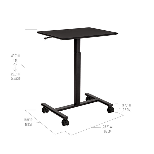 airLIFT® Height Adjustable Mobile Laptop Cart Desk