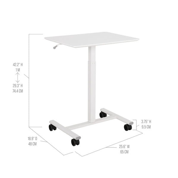 airLIFT® Height Adjustable Mobile Laptop Cart Desk