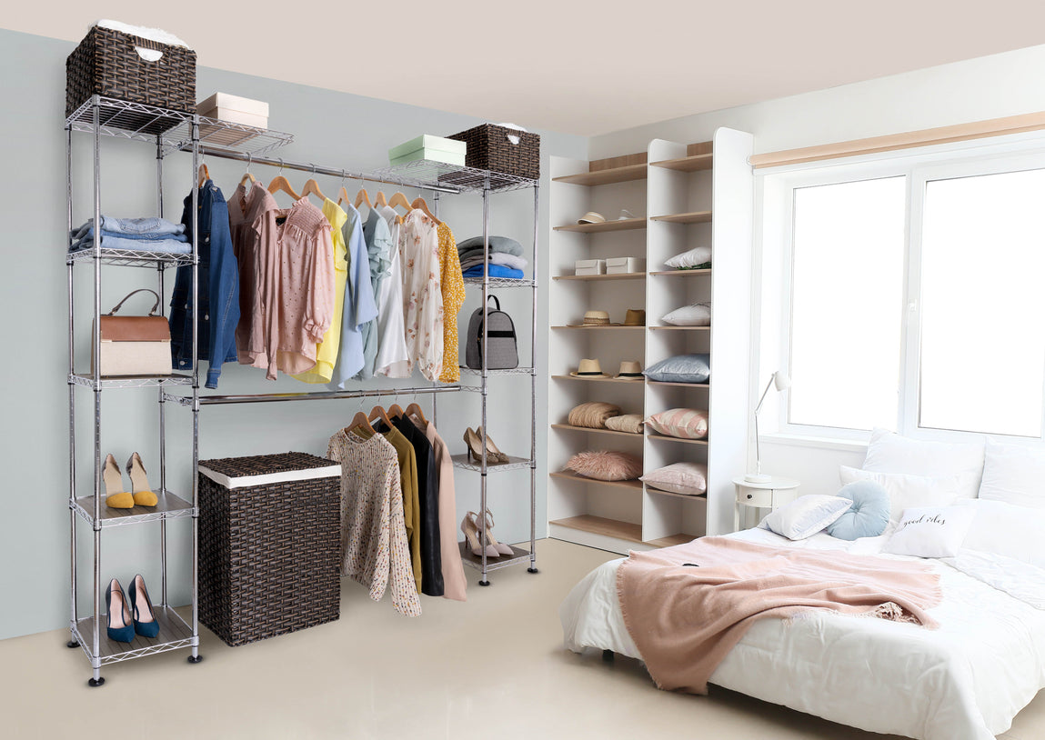 Expandable Walk-In Closet Organizer Kit