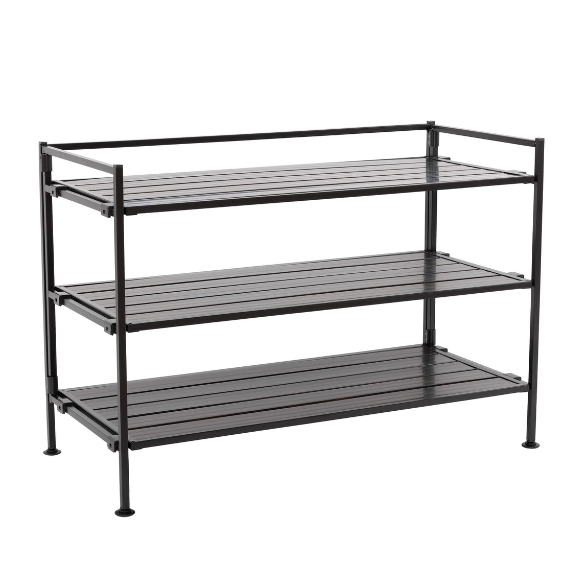 Yamazaki Home Adjustable Shoe Rack, Spacesaving Storage Solution, Steel,  Expandable, Stackable