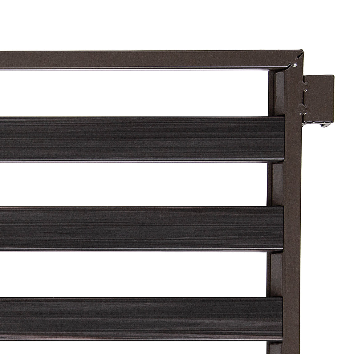 3-Tier Resin Slatted Shoe Rack, Ash Gray – Seville Classics