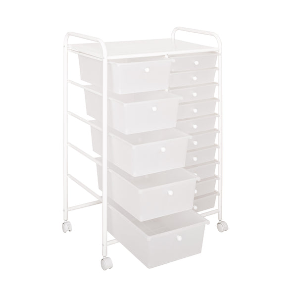 15-Drawer Organizer Cart