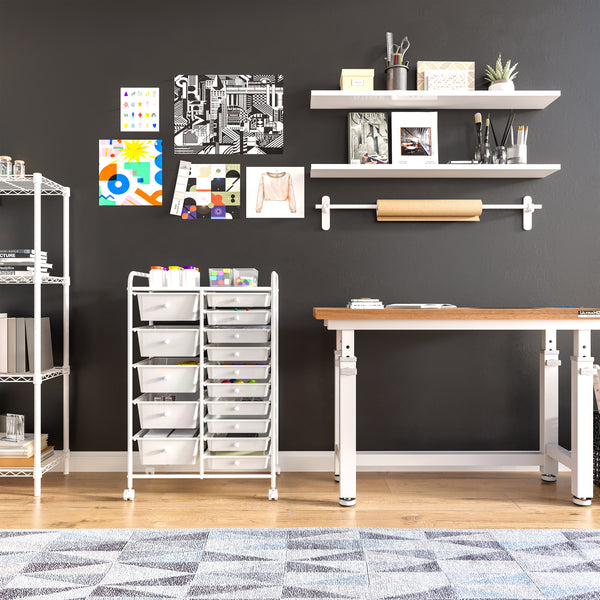 15-Drawer Organizer Cart