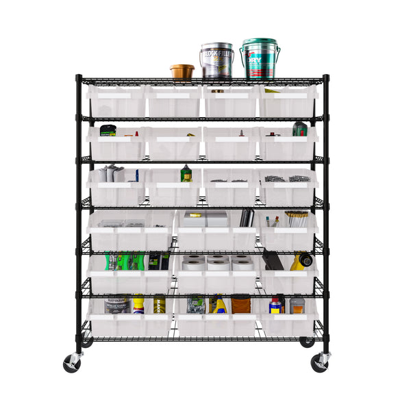 Extra-Wide 7-Tier NSF 21-Bin Rack