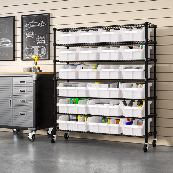 Extra-Wide 7-Tier NSF 21-Bin Rack