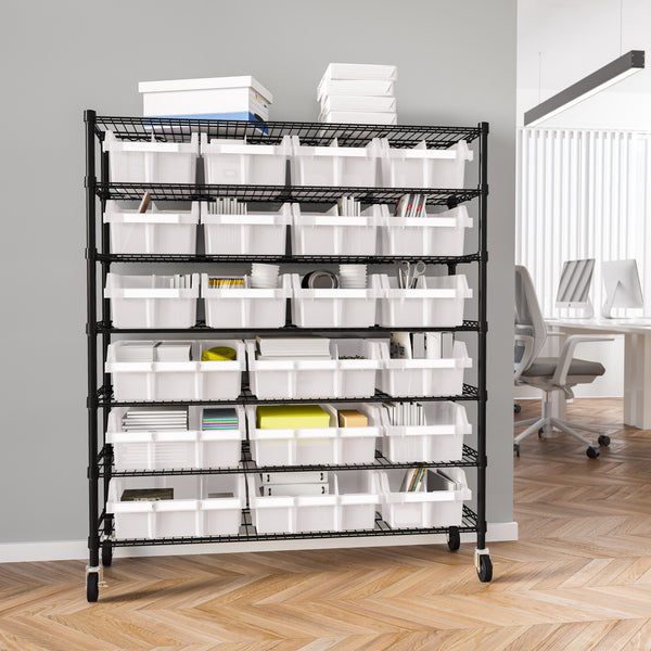 Extra-Wide 7-Tier NSF 21-Bin Rack