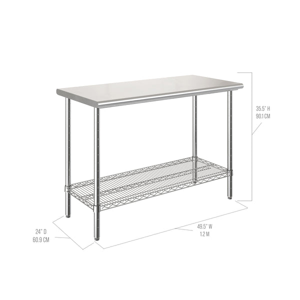 Stainless Steel Top Worktable NSF