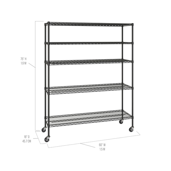 UltraDurable® 5-Tier NSF Steel Shelving