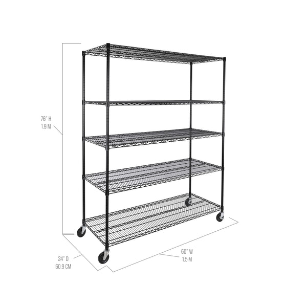 UltraDurable® 5-Tier NSF Steel Shelving