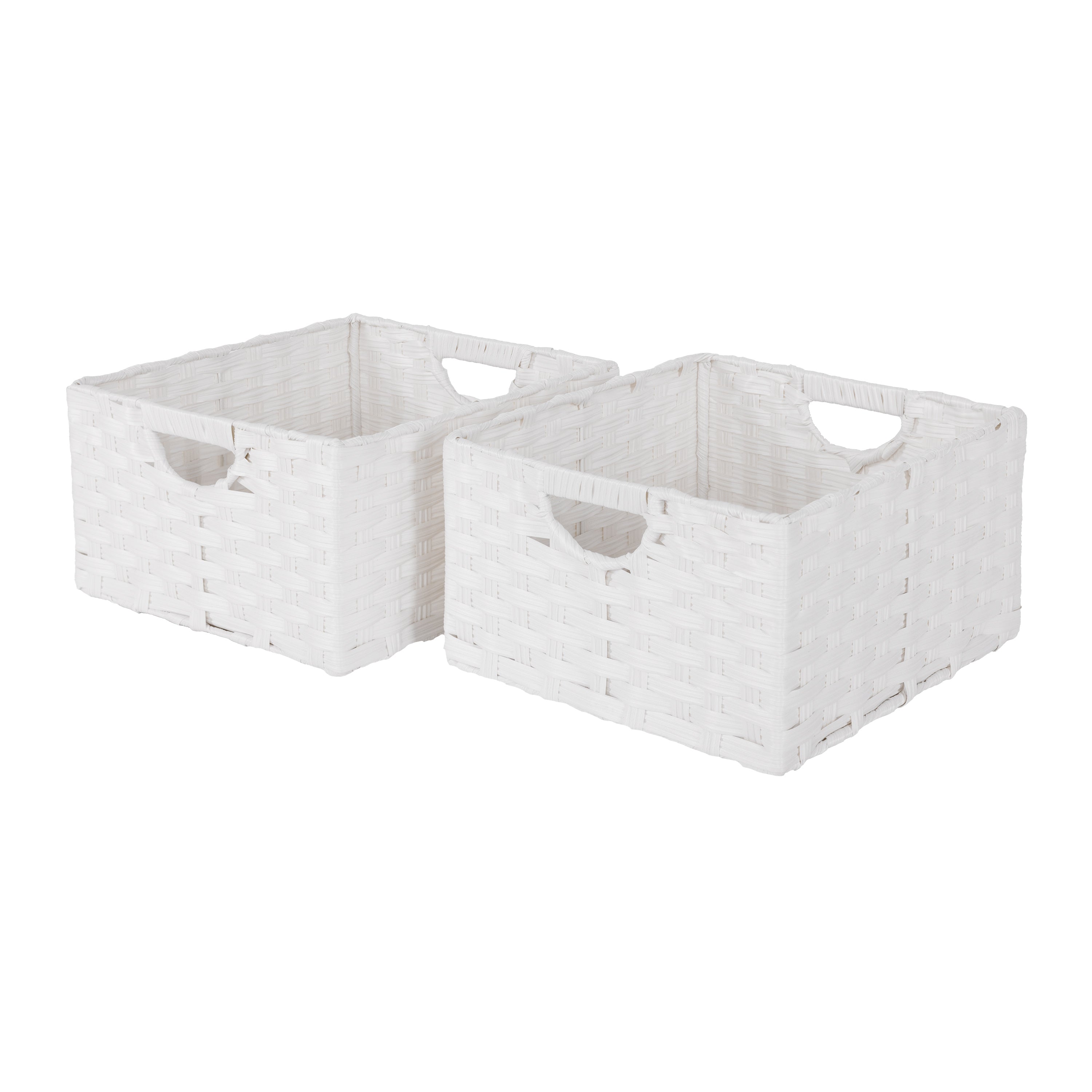 StyleWell Kids Scalloped Wicker Storage Baskets (Set of 2) FEH2111