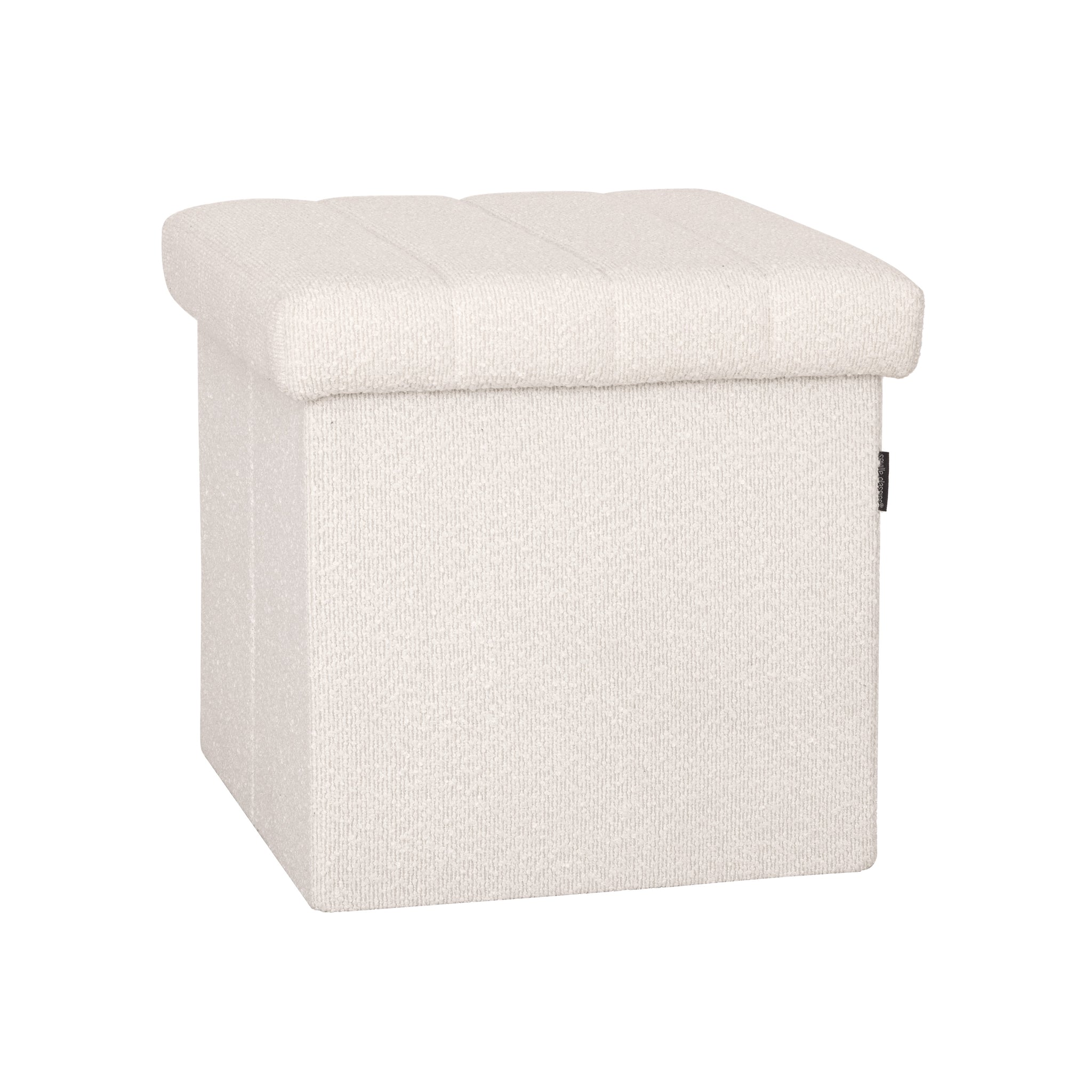 Channel Tufted Storage Ottoman