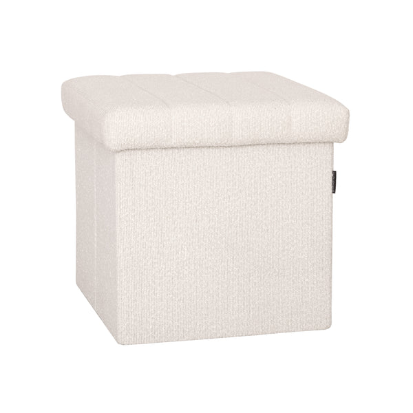 Channel Tufted Storage Ottoman