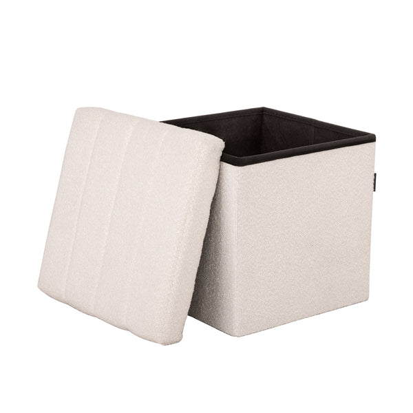 Channel Tufted Storage Ottoman