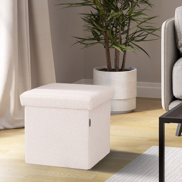 Channel Tufted Storage Ottoman