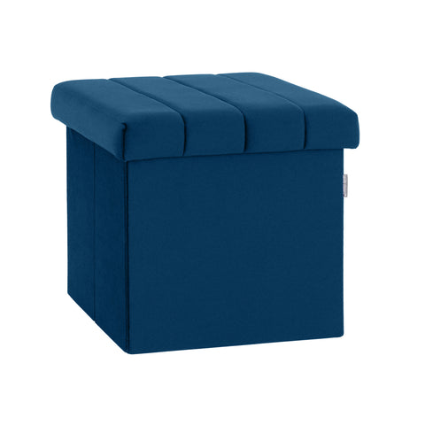 Channel Tufted Storage Ottoman