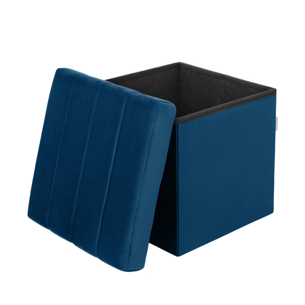 Channel Tufted Storage Ottoman