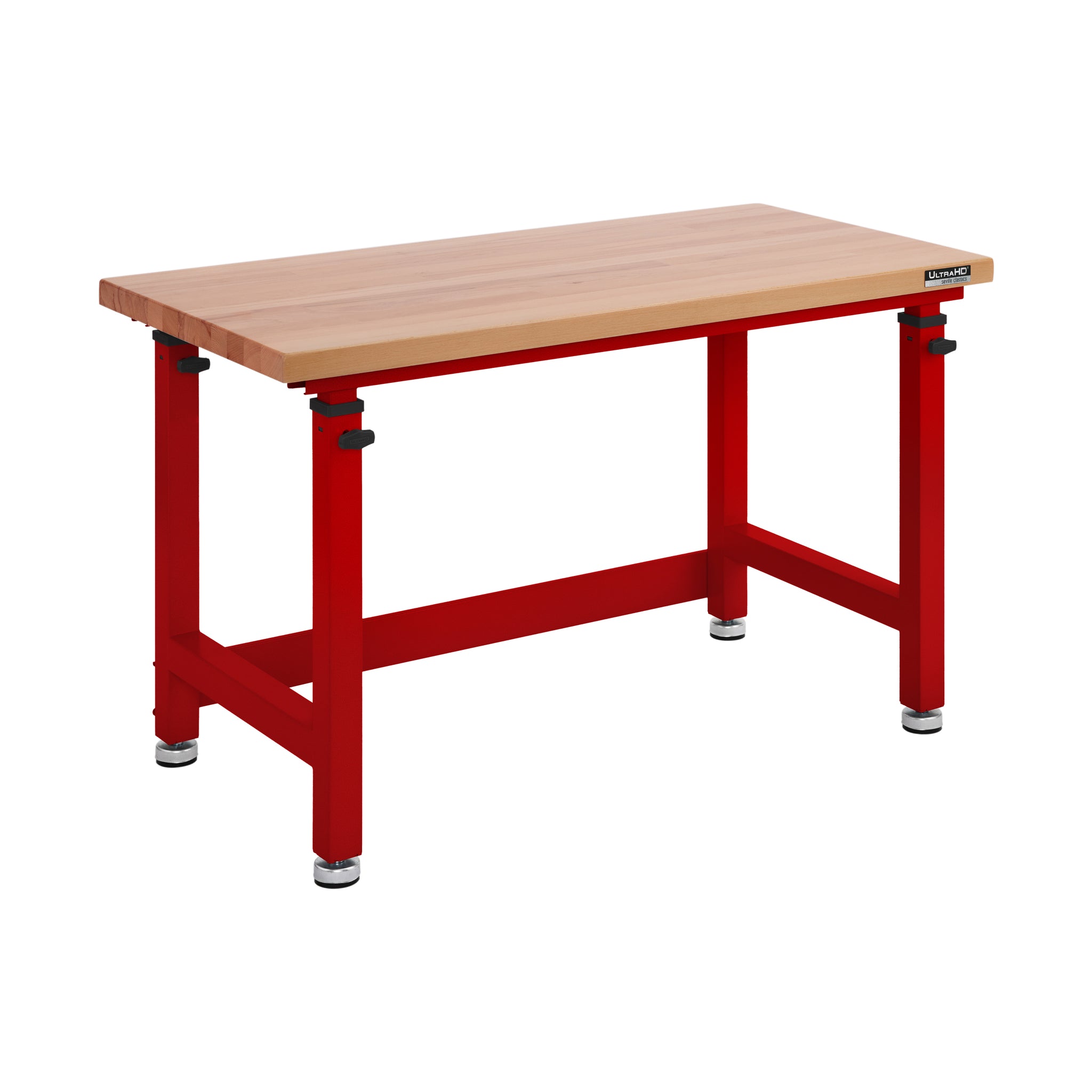 UltraHD® Height Adjustable Workbench, Red