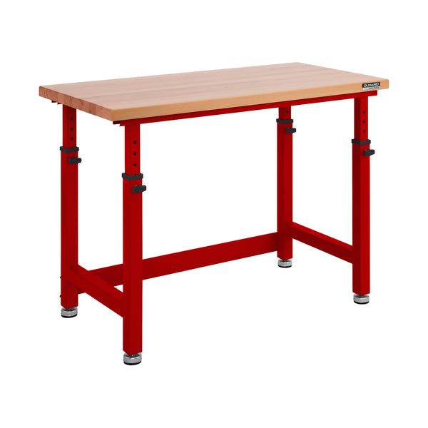 UltraHD® Height Adjustable Workbench, Red