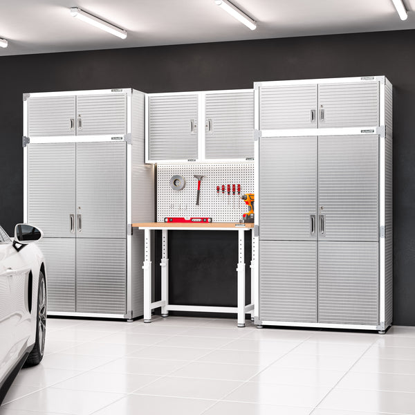 UltraHD® 2-Piece Mega Storage Cabinet Set, White