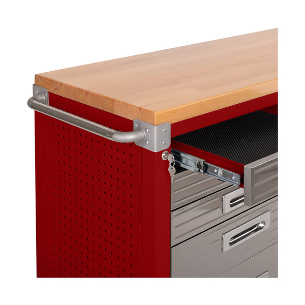 UltraHD® 11-Drawer Mega Rolling Workbench, Red