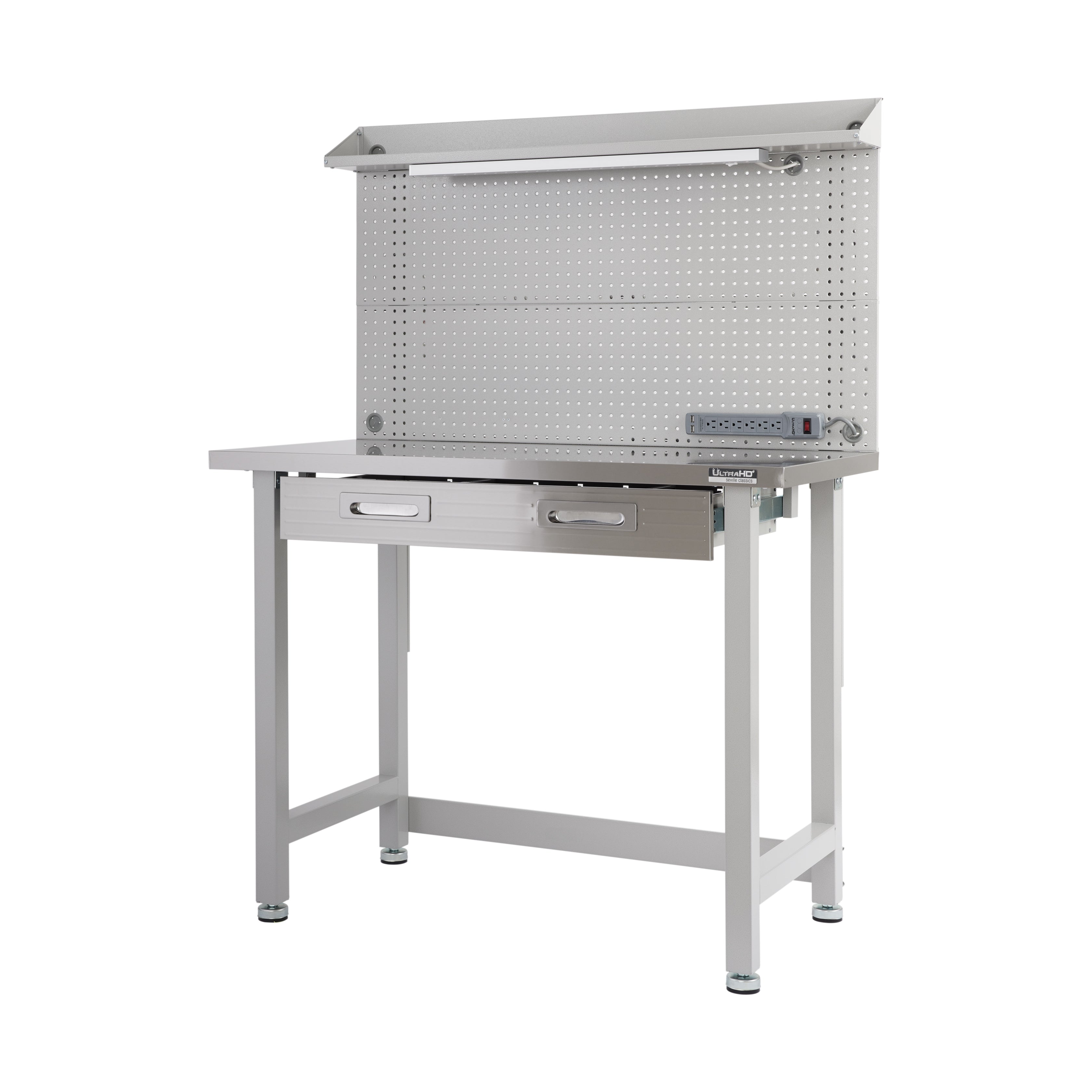 Seville Classics UltraHD Lighted Stainless Steel Top Workcenter