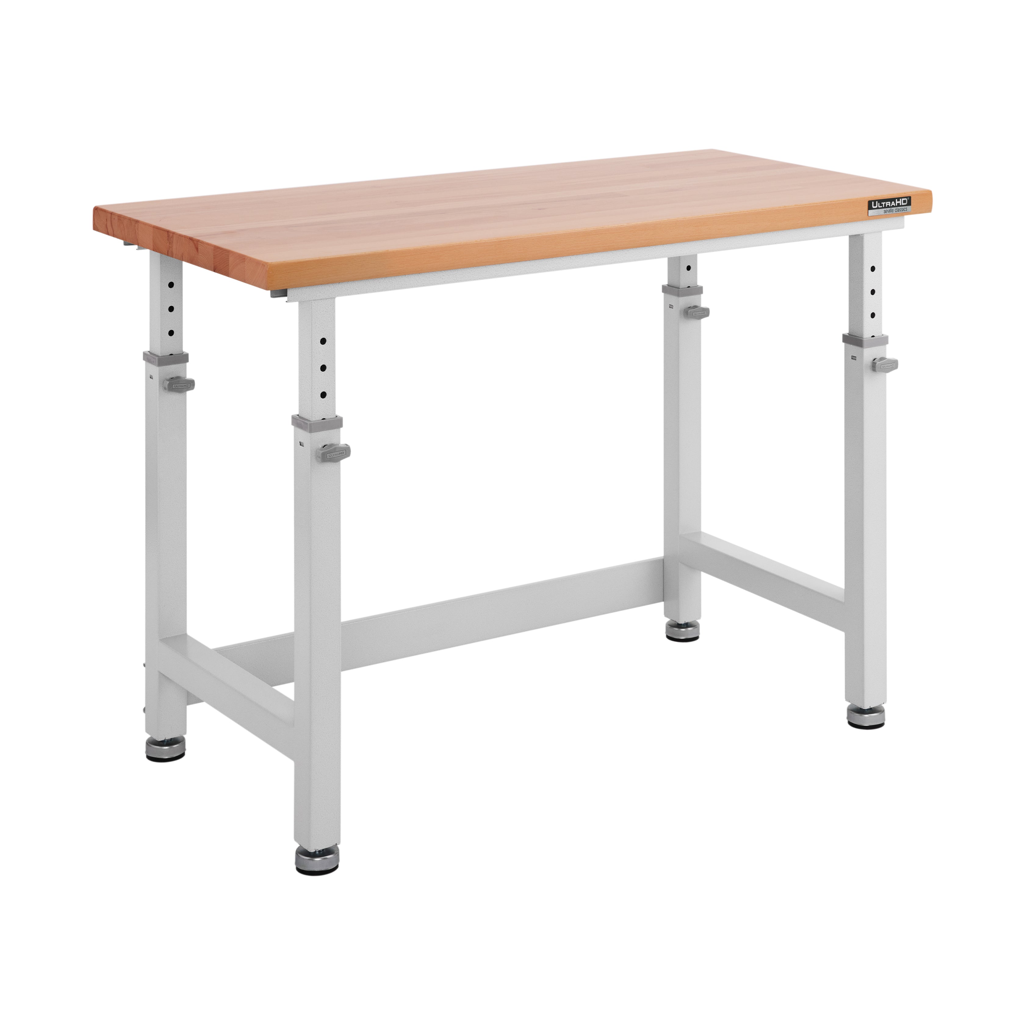 UltraHD Height Adjustable Heavy-Duty Wood Top Workbench