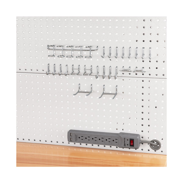 UltraHD® Lighted Workcenter w/ Wood Top and Pegboard