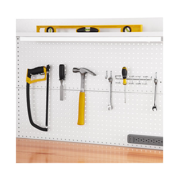 UltraHD® Lighted Workcenter w/ Wood Top and Pegboard