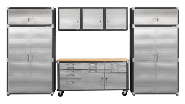 UltraHD® 8-Piece Storage Cabinet System with Rolling Workbench