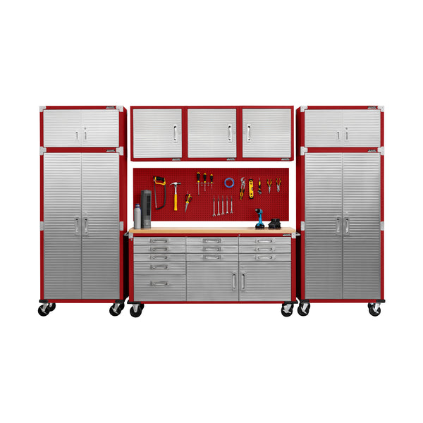 UltraHD® 11-Drawer Mega Rolling Workbench, Red