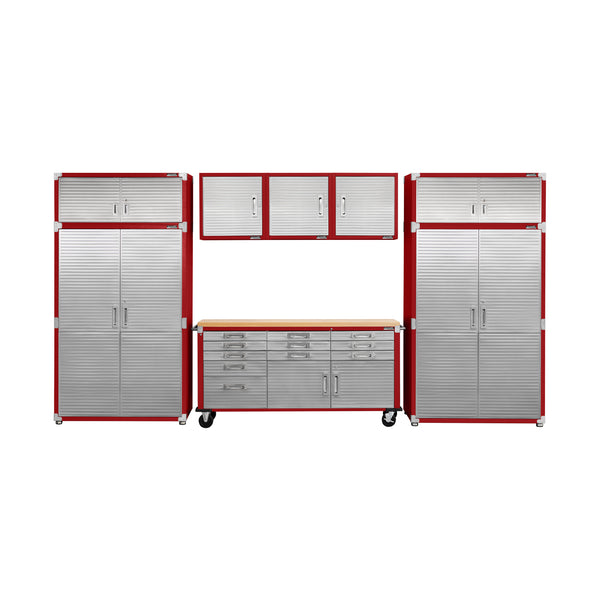 UltraHD® 8-Piece Storage Cabinet System with Rolling Workbench