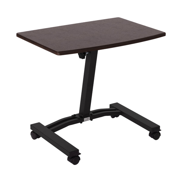 airLIFT® Mobile Laptop Sitting Desk Cart, Walnut