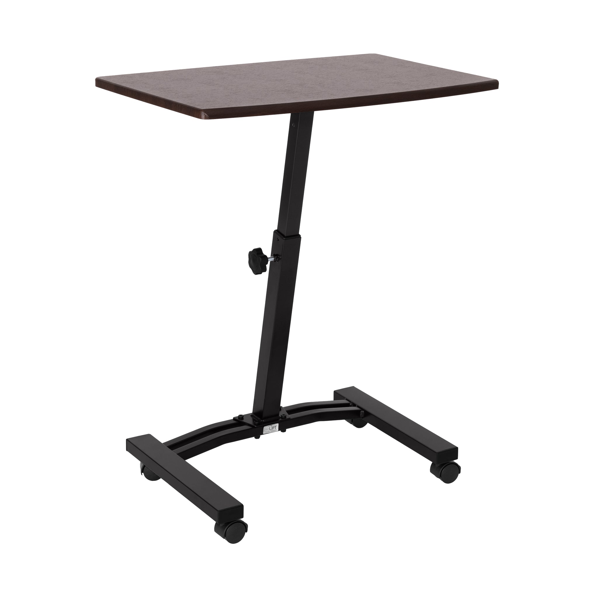 airLIFT® Mobile Laptop Sitting Desk Cart, Walnut