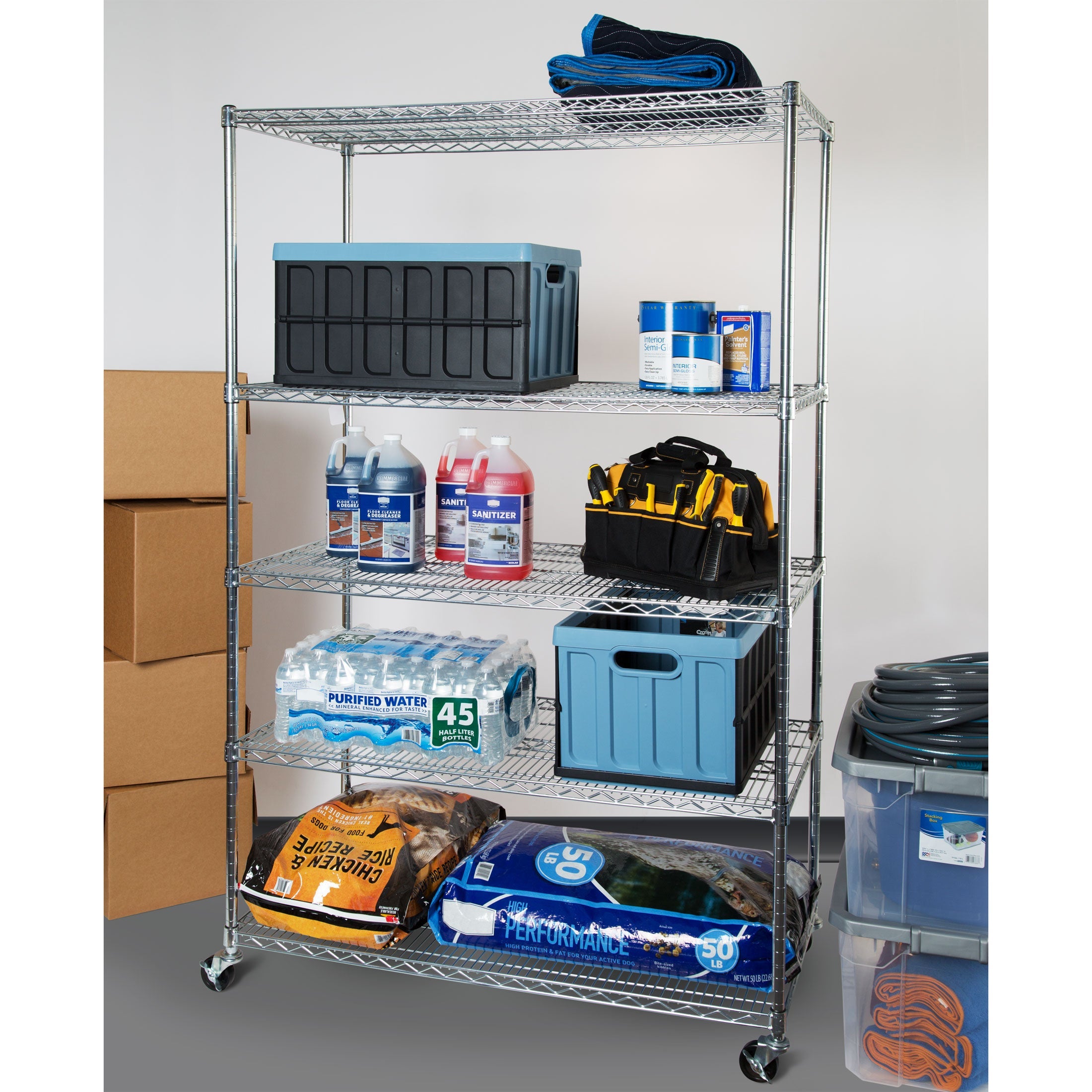 UltraDurable® 5-Tier NSF Steel Shelving