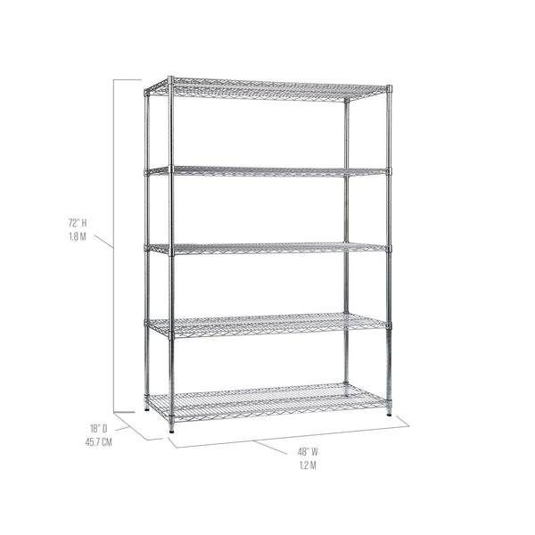 UltraDurable® 5-Tier NSF Steel Shelving