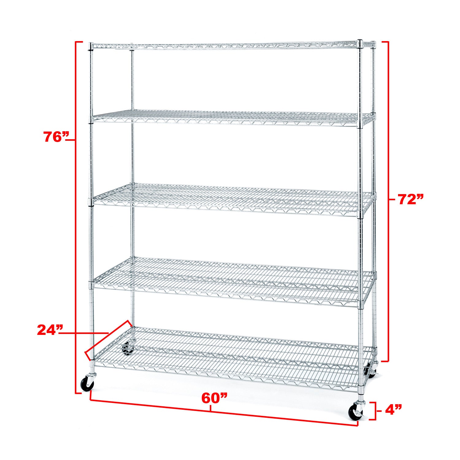 UltraDurable® 5-Tier NSF Steel Shelving – Seville Classics