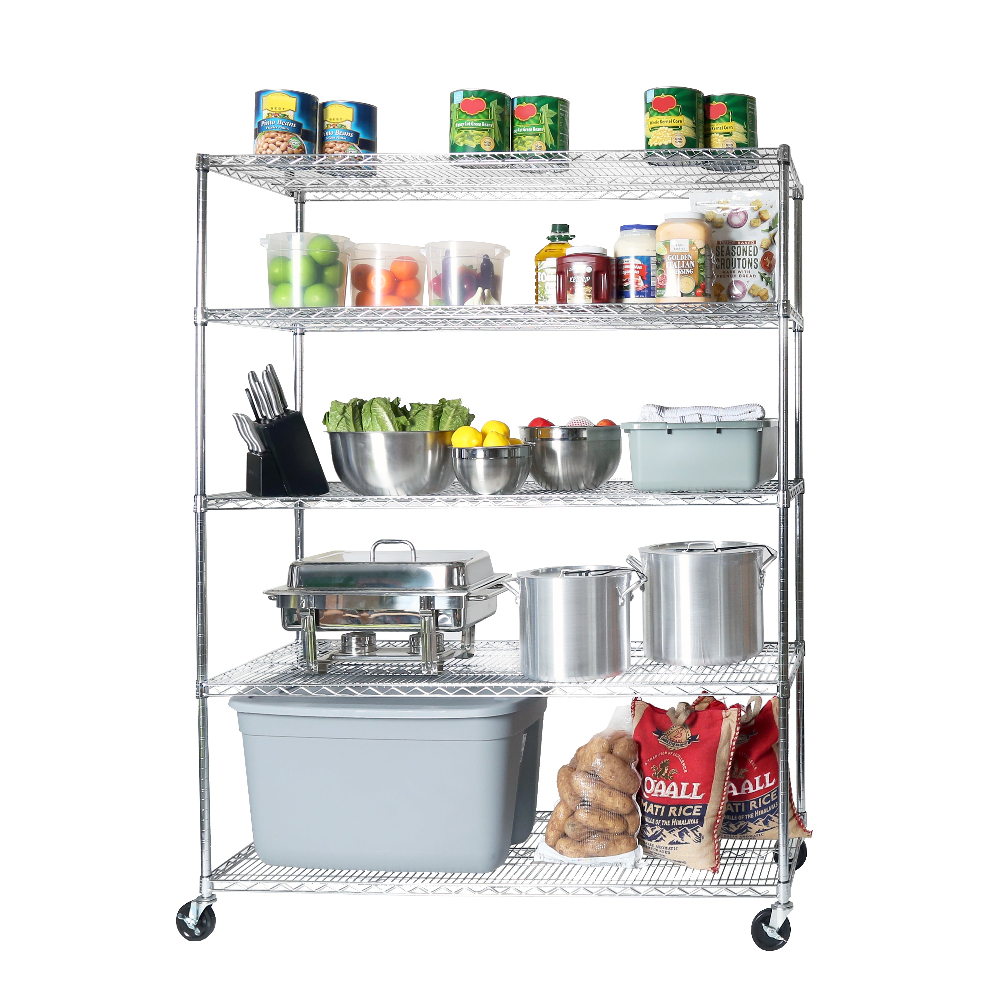 UltraDurable® 5-Tier NSF Steel Shelving – Seville Classics