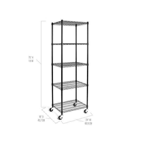 UltraDurable® 5-Tier NSF Steel Shelving