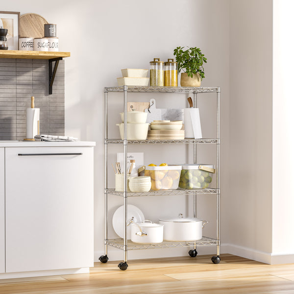 4-Tier Steel Shelving