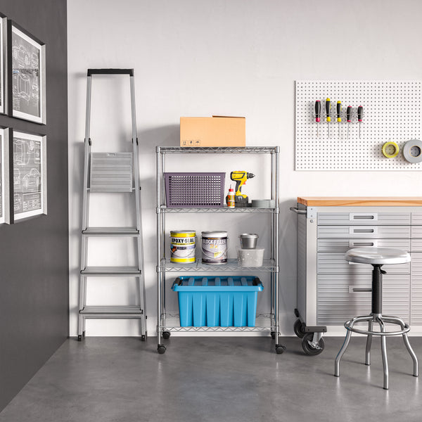 4-Tier Steel Shelving