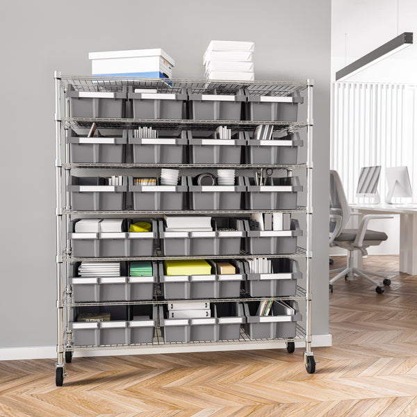 Extra-Wide 7-Tier NSF 21-Bin Rack