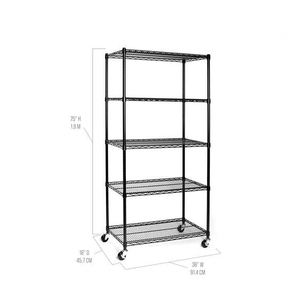 UltraDurable® 5-Tier NSF Steel Shelving