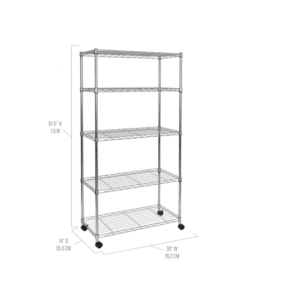 5-Tier Steel Shelving