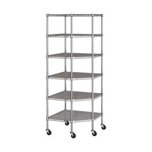 UltraDurable® 6-Tier NSF Steel Shelving with Shelf Liners