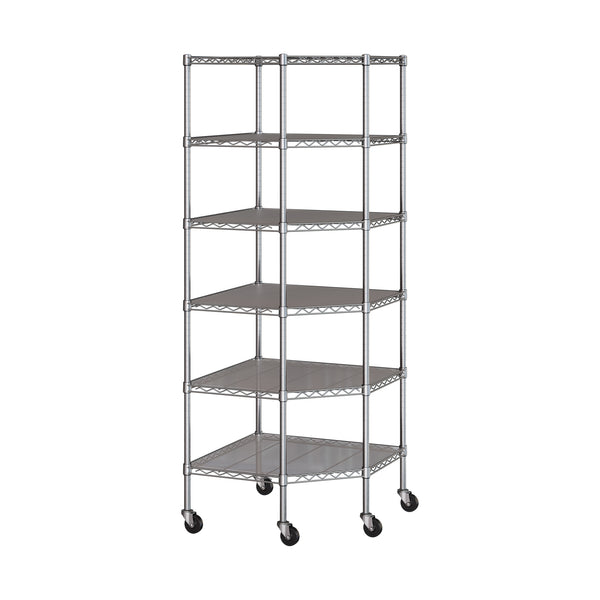 UltraDurable® 6-Tier NSF Steel Shelving with Shelf Liners