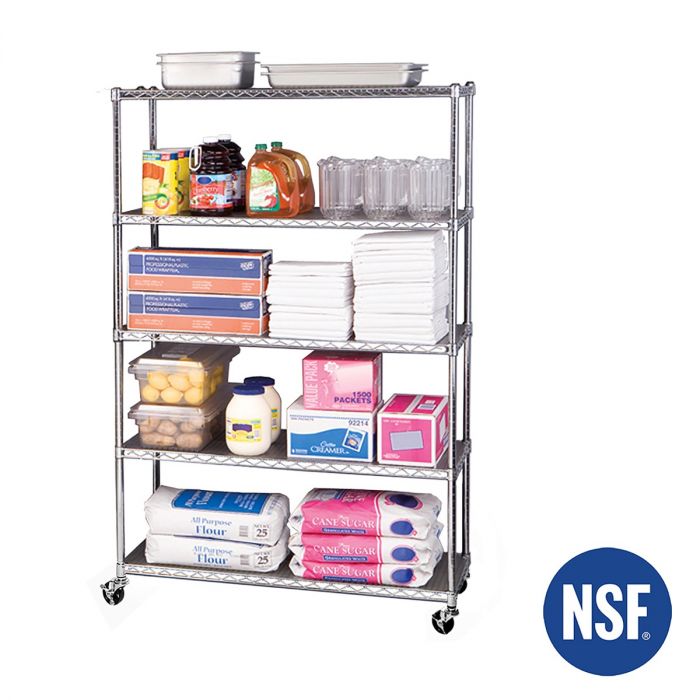 UltraDurable® 5-Tier NSF Steel Shelving