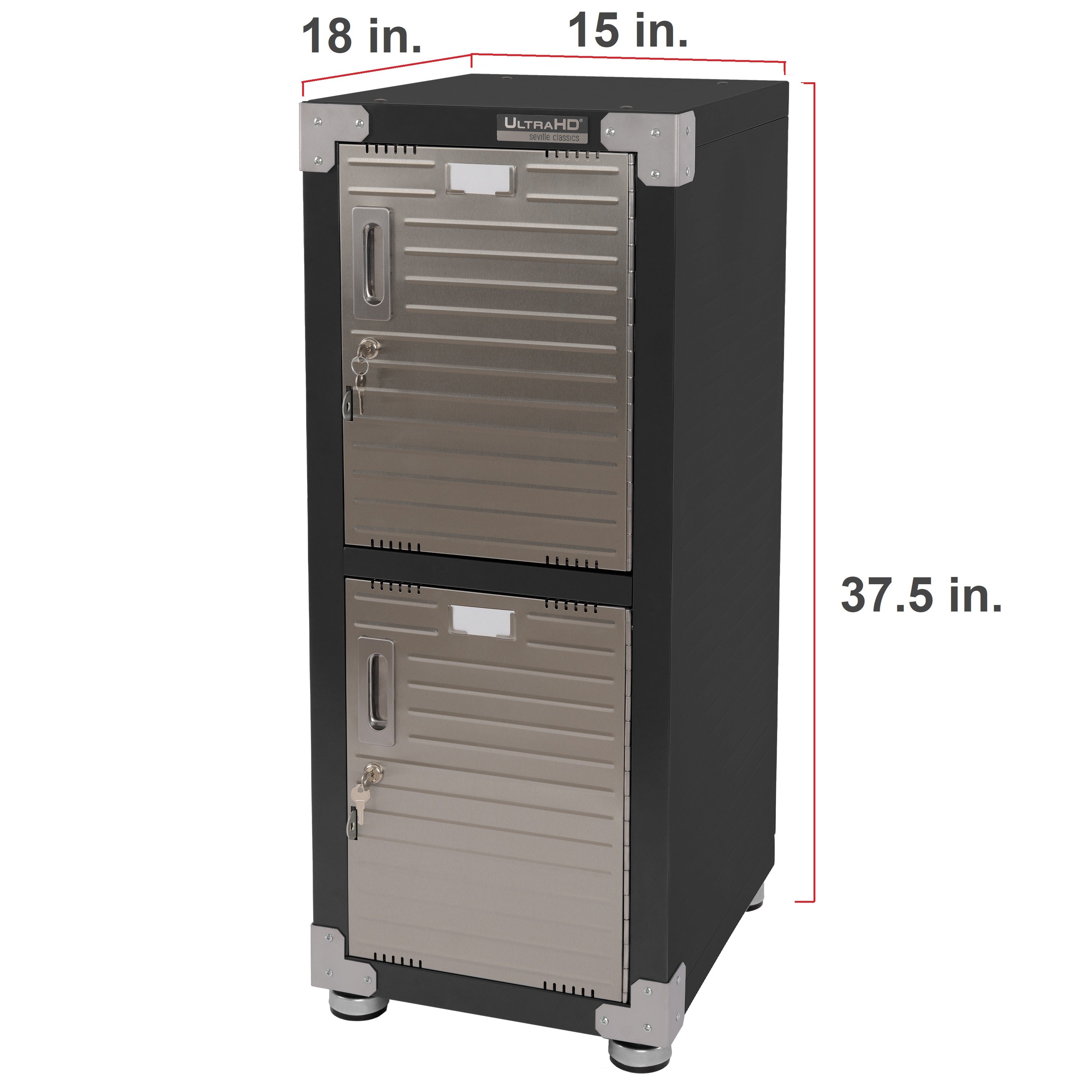 UltraHD® 4-Door Stackable Locker Cabinet – Seville Classics