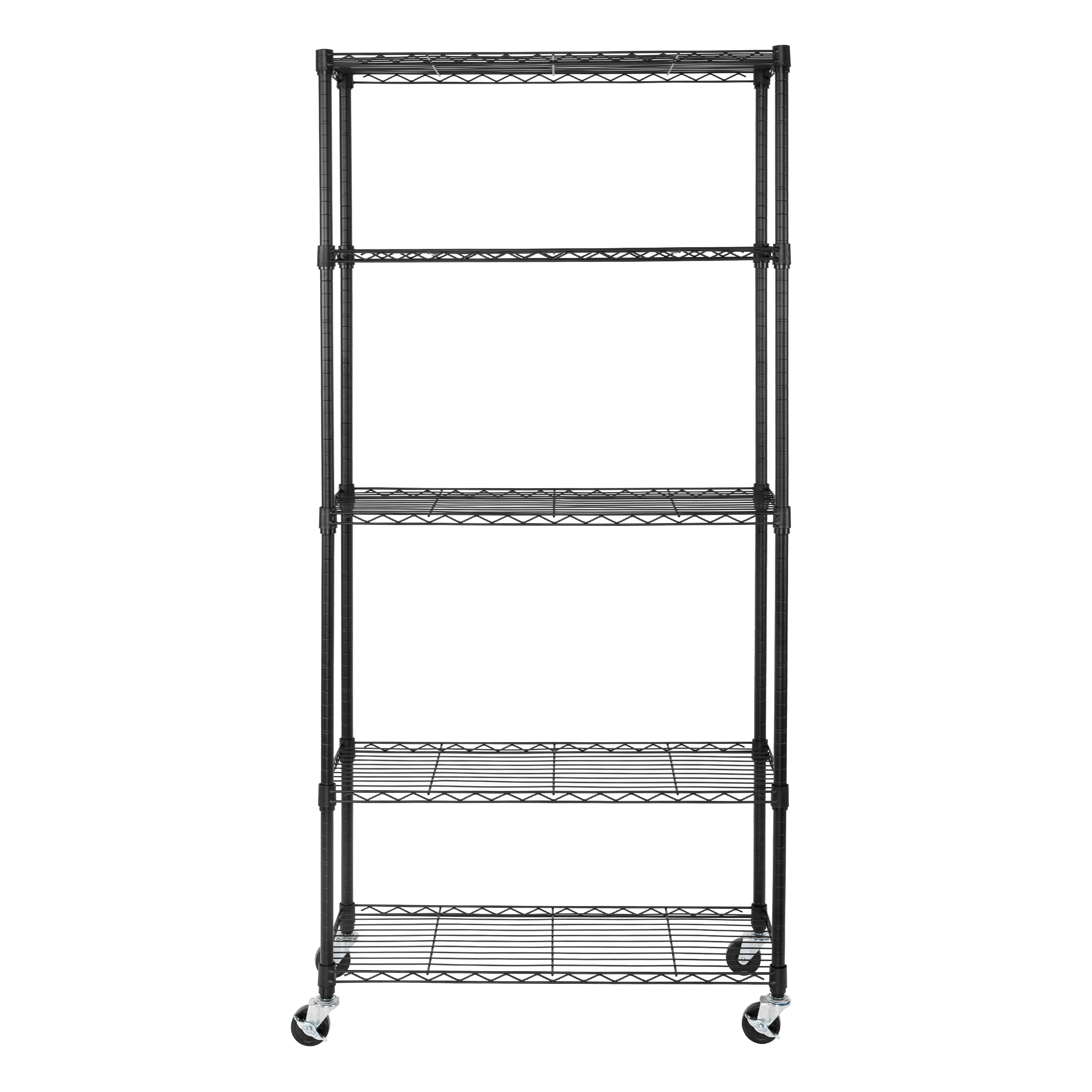 Seville Classics UltraDurable Heavy Duty NSF Solid Steel Wire Rack Storage  Unit, Organizer for Garage, Warehouse, Office, Restaurant, Classroom,  Kitchen, Silver, 5-Tier Shelving, 36 W x 14 D